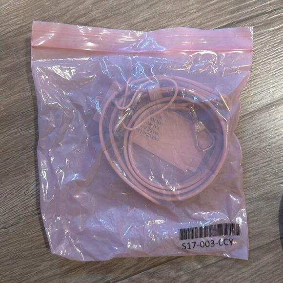 Pink Crossbody Strap with Tassel - Picture 2 of 5